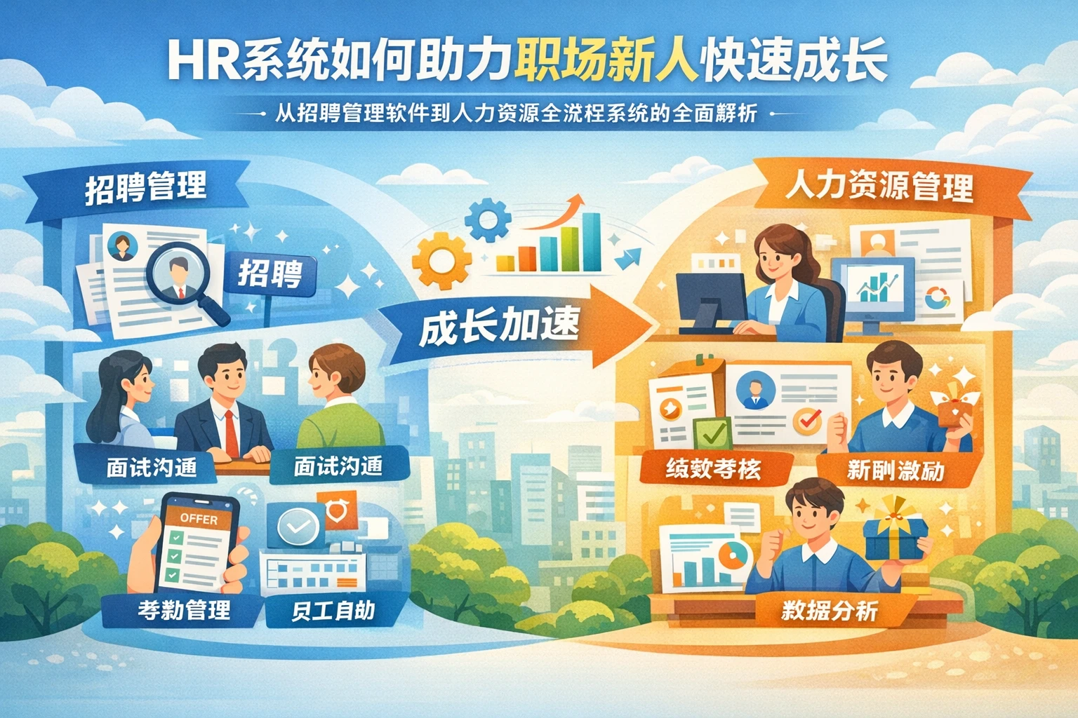 HR系统如何助力职场新人快速成长——从招聘管理软件到人力资源全流程系统的全面解析