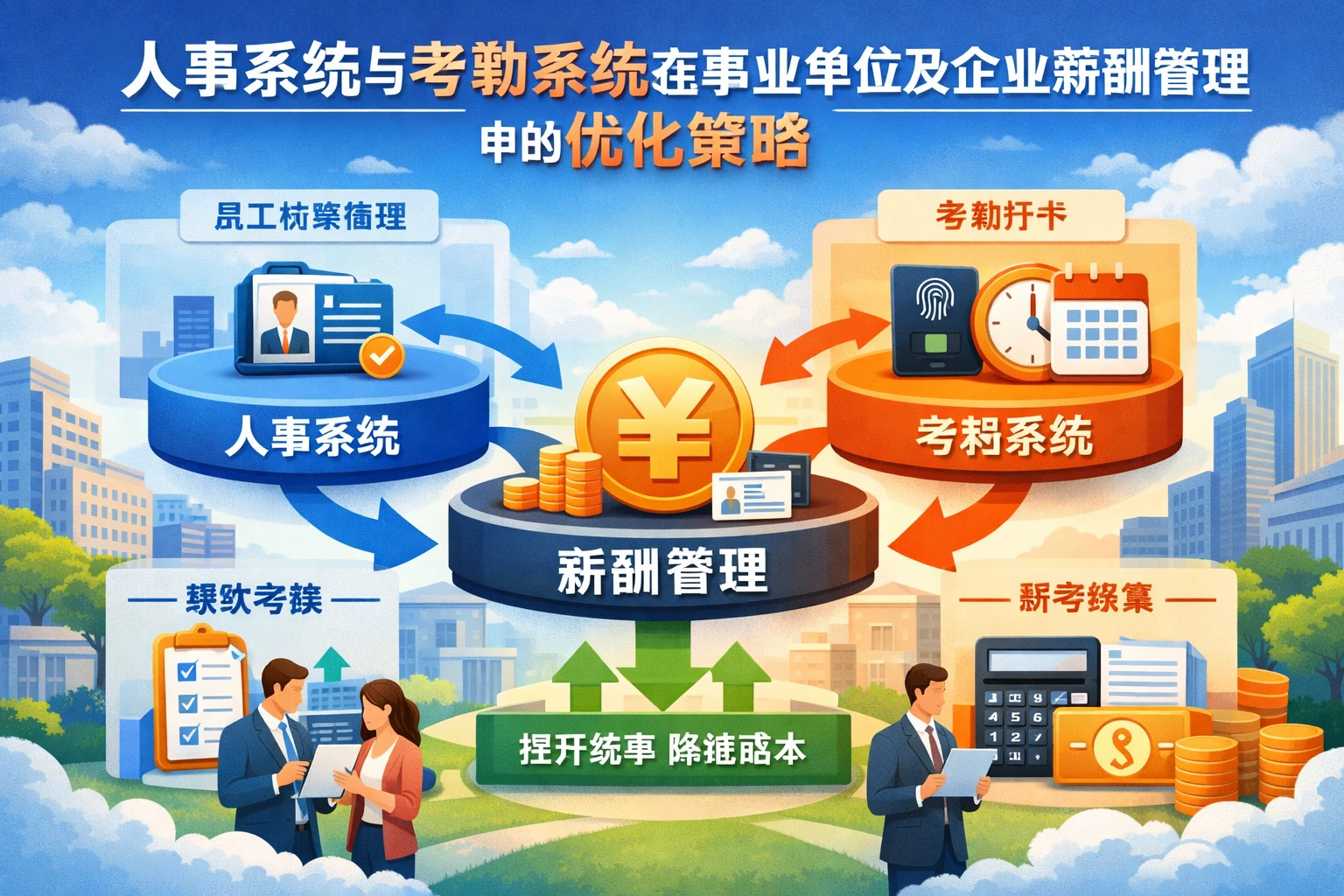 人事系统与考勤系统在事业单位及企业薪酬管理中的优化策略