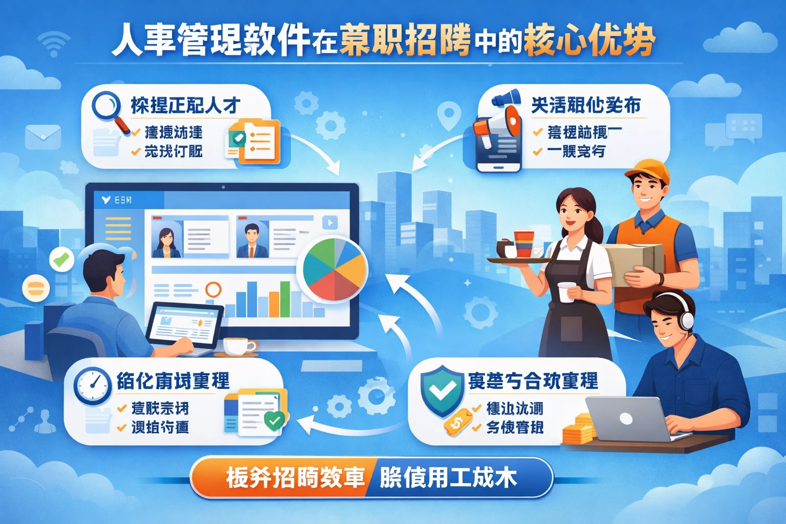 人事管理软件在兼职招聘中的核心优势