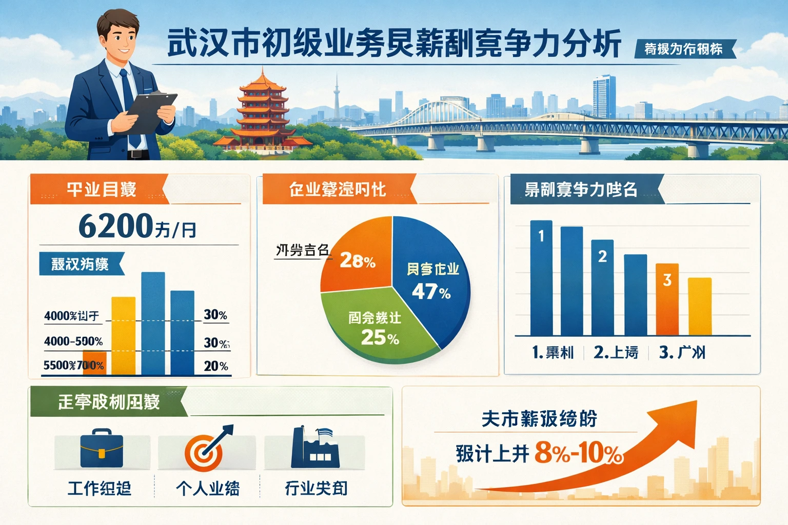 武汉市初级业务员薪酬竞争力分析