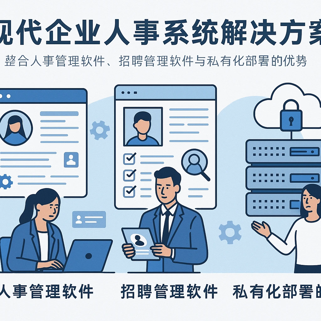 现代企业人事系统解决方案：整合人事管理软件、招聘管理软件与私有化部署的优势