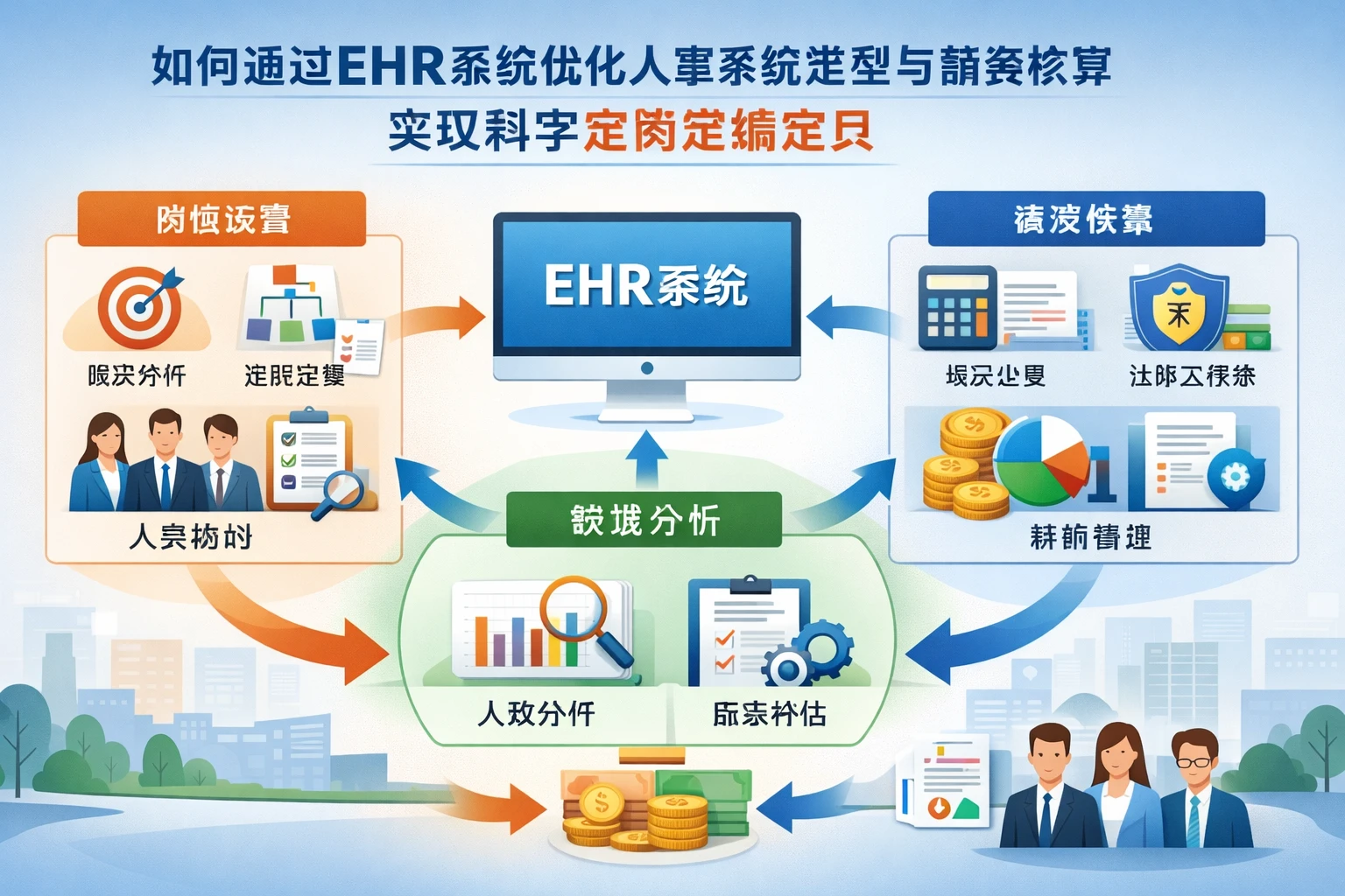 如何通过EHR系统优化人事系统选型与薪资核算，实现科学定岗定编定员
