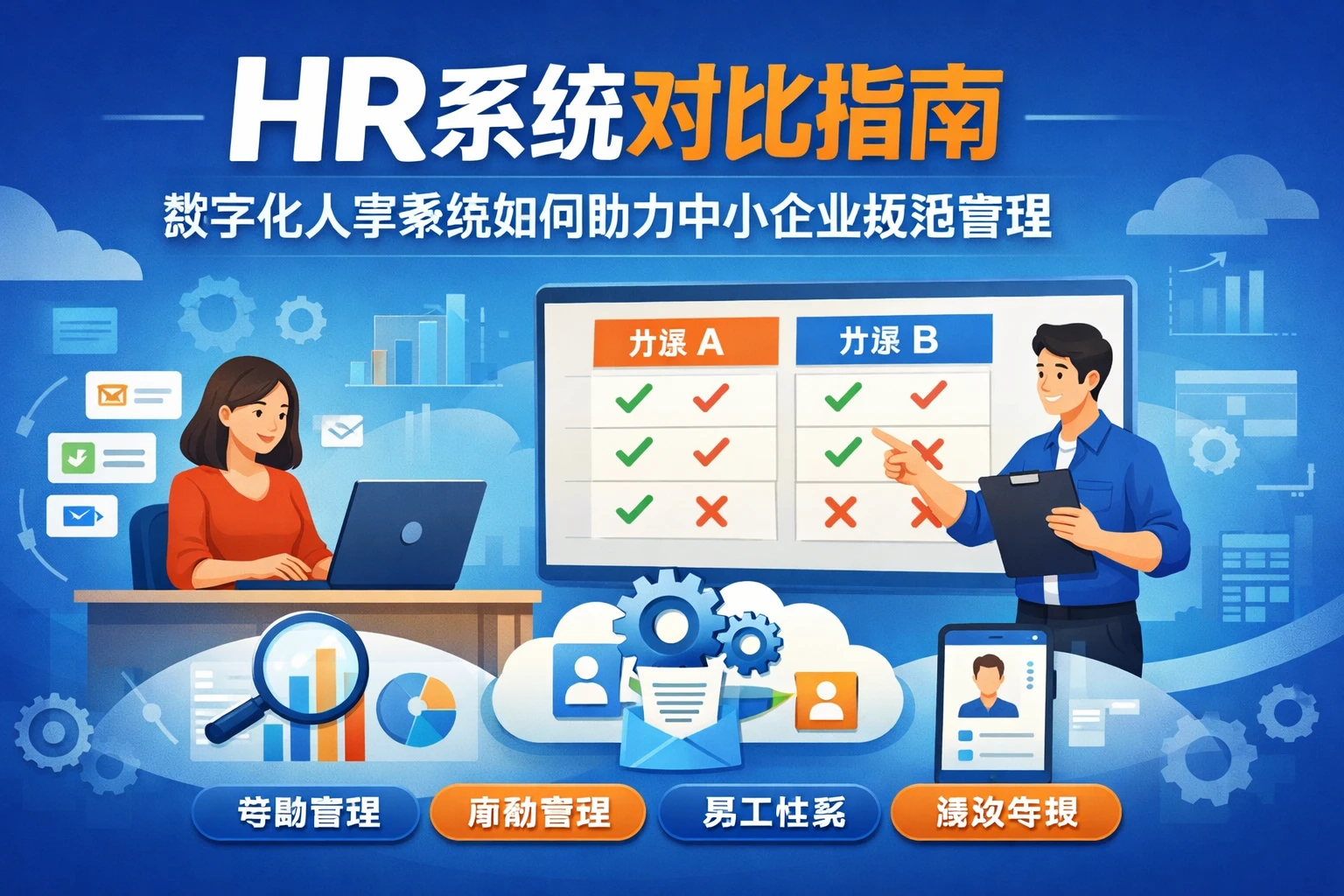 HR系统对比指南：数字化人事系统如何助力中小企业规范管理