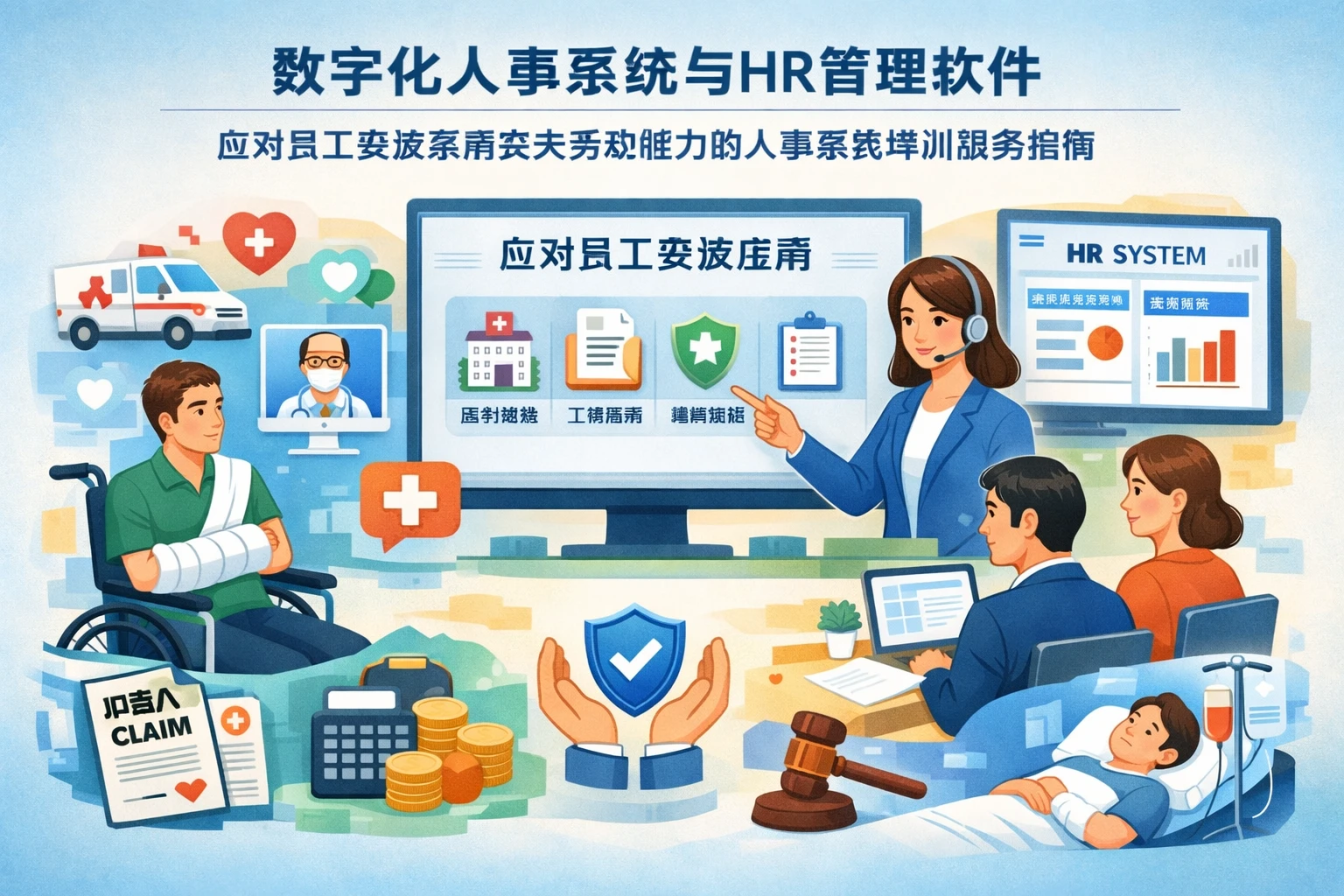 数字化人事系统与HR管理软件:应对员工突发疾病丧失劳动能力的人事系统培训服务指南