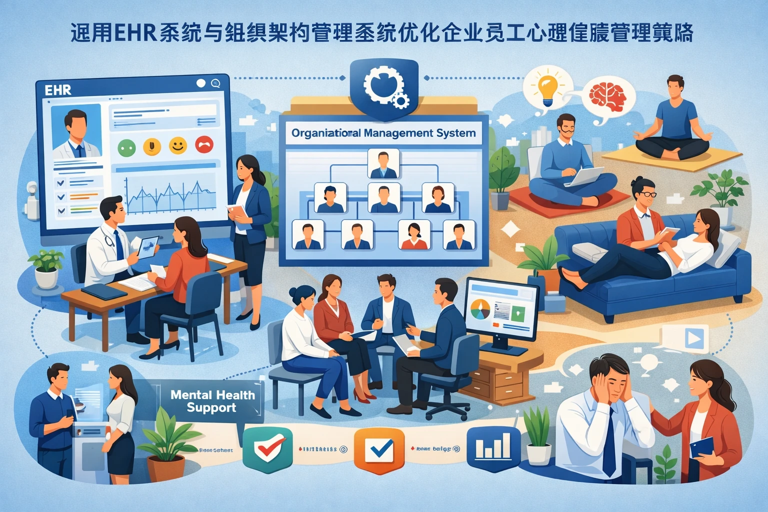 运用EHR系统与组织架构管理系统优化企业员工心理健康管理策略