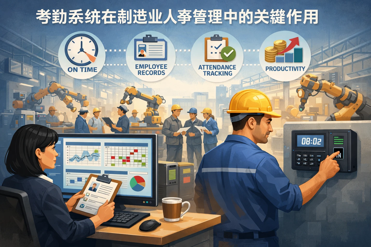 考勤系统在制造业人事管理中的关键作用