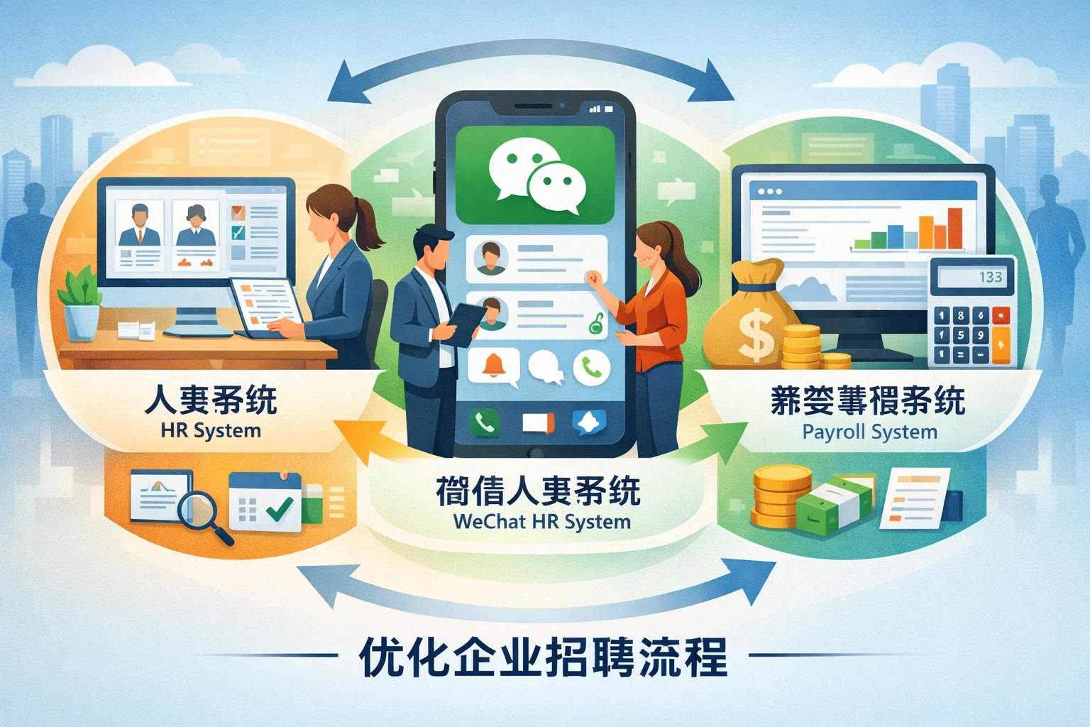 优化企业招聘流程：人事系统、微信人事系统与薪资管理系统的协同应用