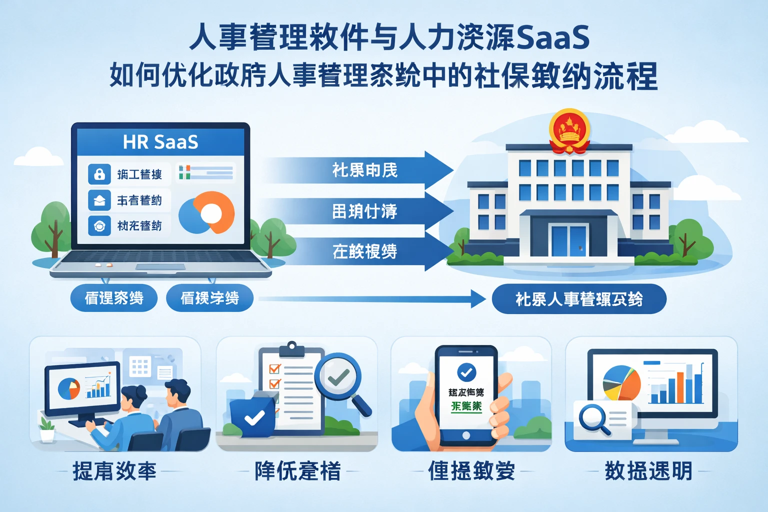 人事管理软件与人力资源SaaS如何优化政府人事管理系统中的社保缴纳流程
