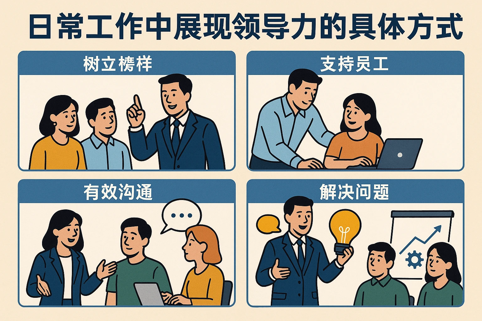 日常工作中展现领导力的具体方式