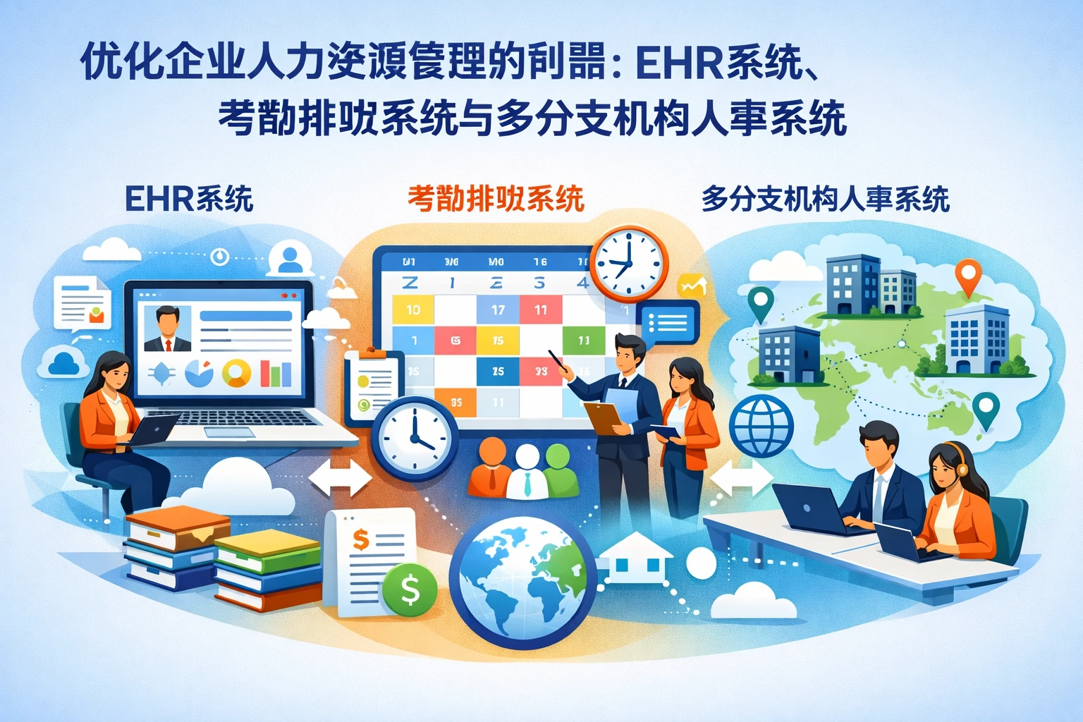 优化企业人力资源管理的利器：EHR系统、考勤排班系统与多分支机构人事系统