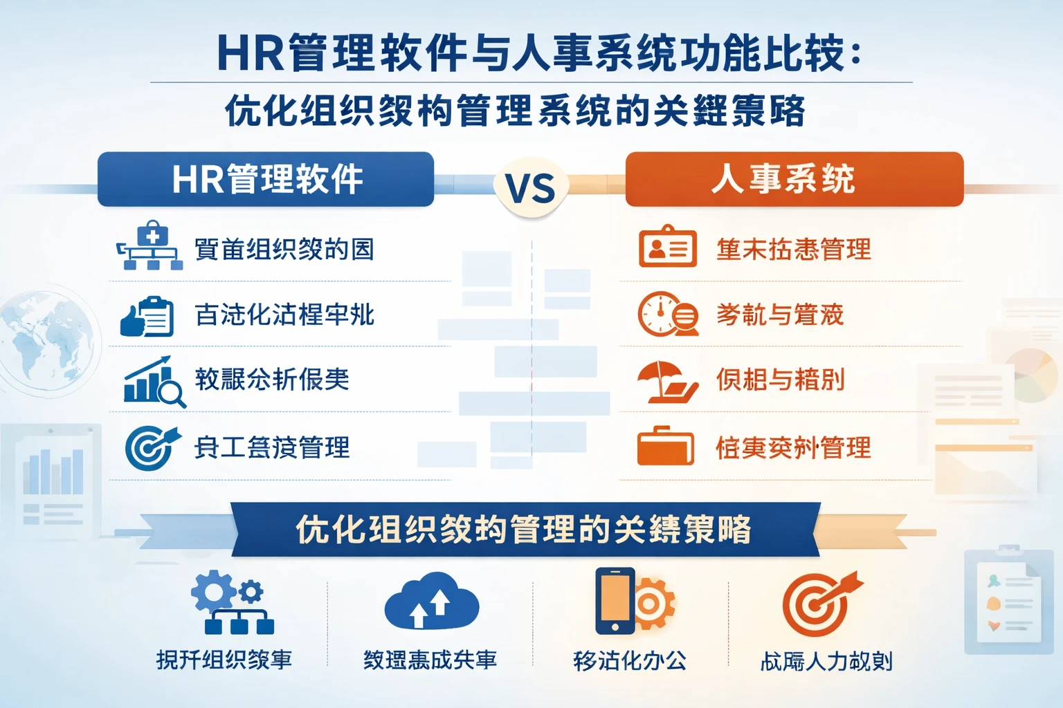 HR管理软件与人事系统功能比较：优化组织架构管理系统的关键策略