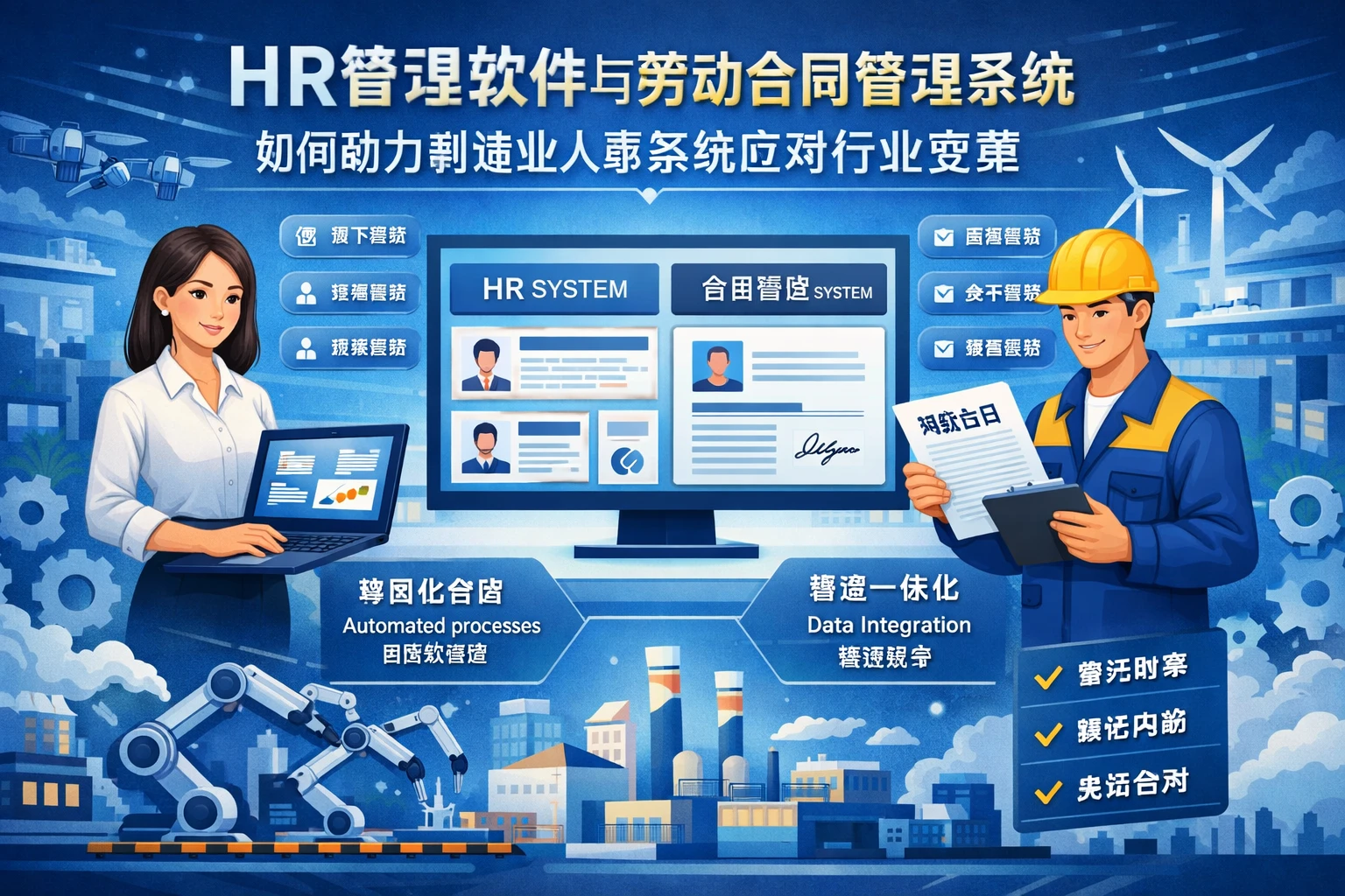 HR管理软件与劳动合同管理系统如何助力制造业人事系统应对行业变革