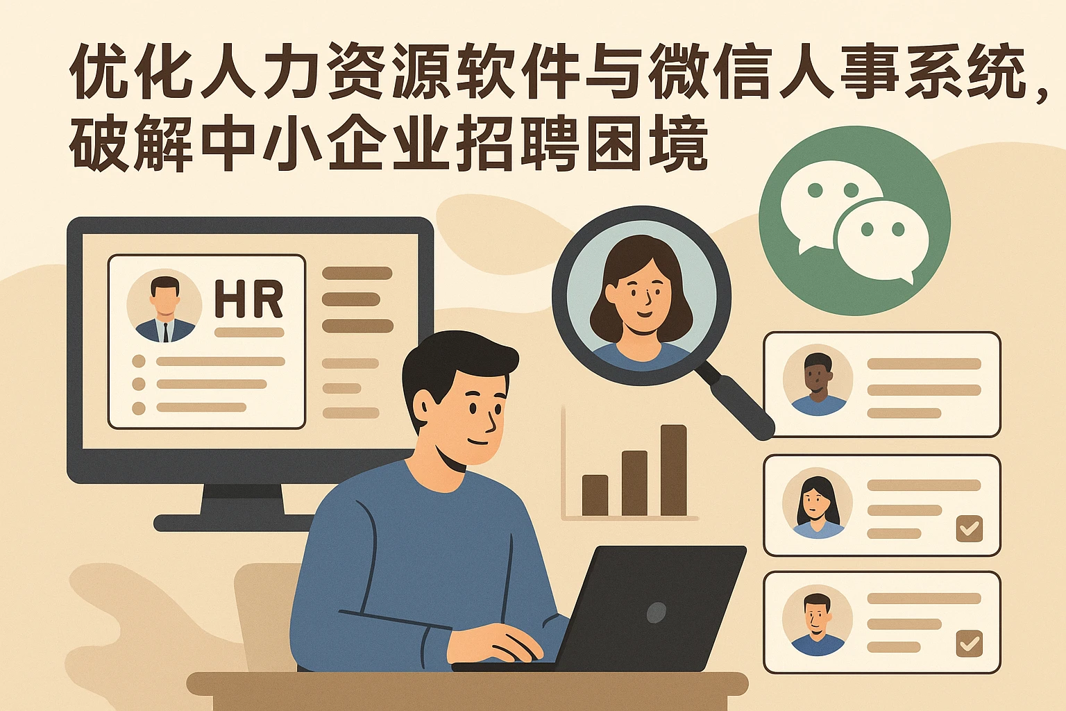 优化人力资源软件与微信人事系统，破解中小企业招聘困境
