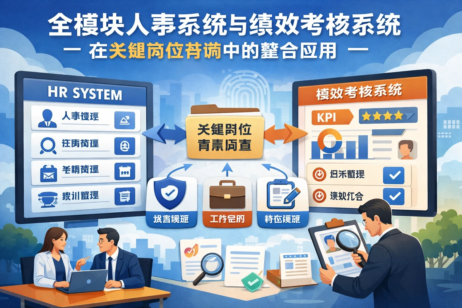 全模块人事系统与绩效考核系统在关键岗位背调中的整合应用