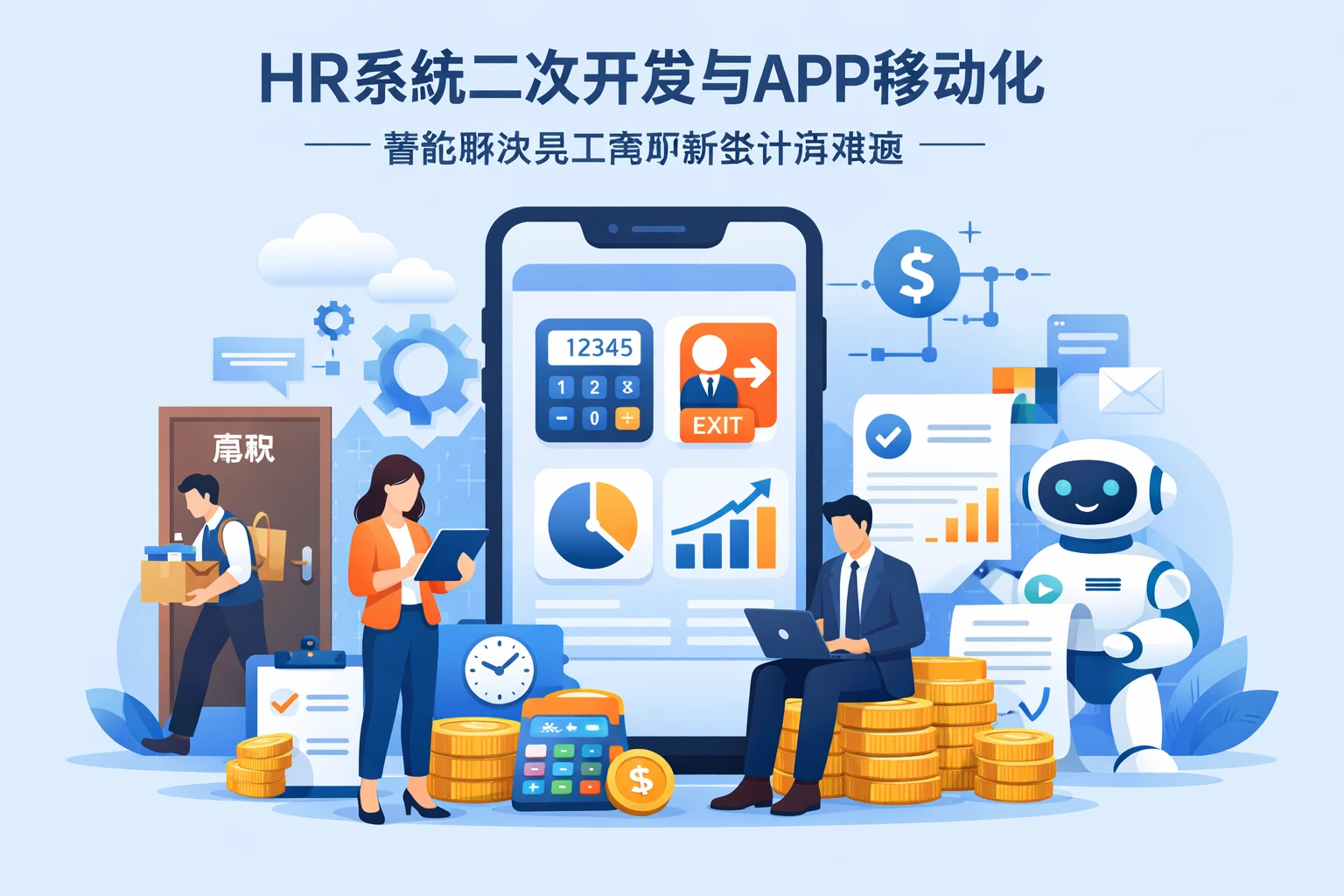 HR系统二次开发与APP移动化：智能解决员工离职薪资计算难题