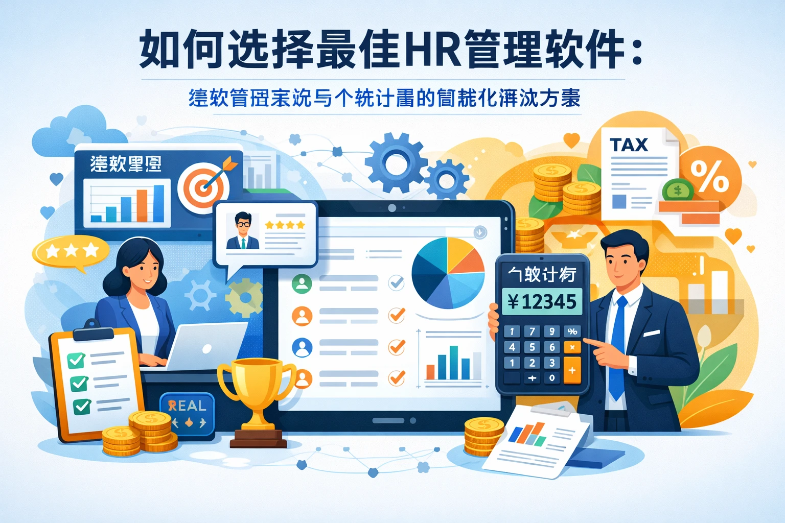 如何选择最佳HR管理软件：绩效管理系统与个税计算的智能化解决方案