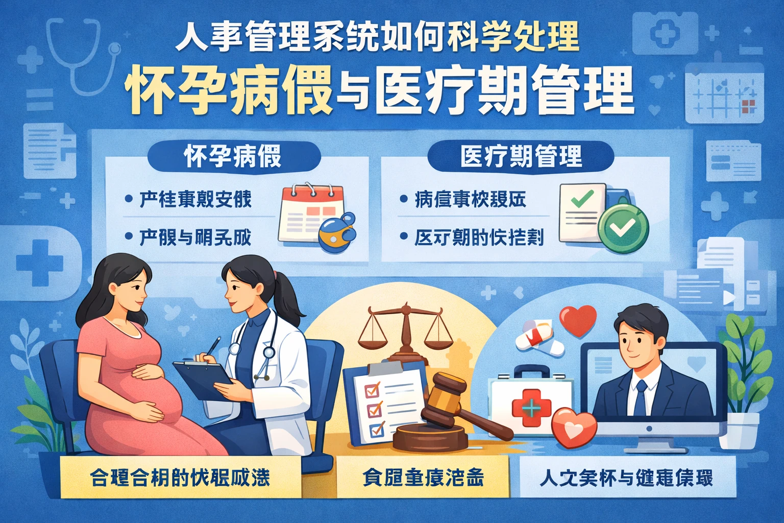 人事管理系统如何科学处理怀孕病假与医疗期管理