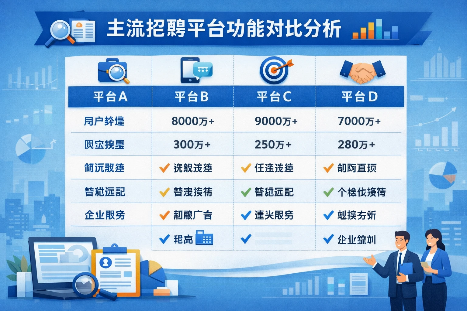 主流招聘平台功能对比分析