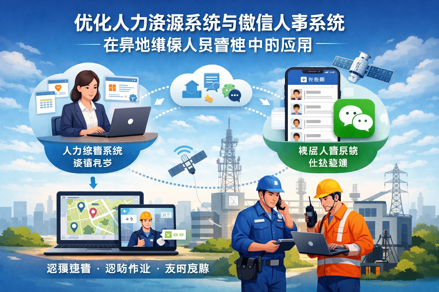 优化人力资源系统与微信人事系统在异地维保人员管理中的应用