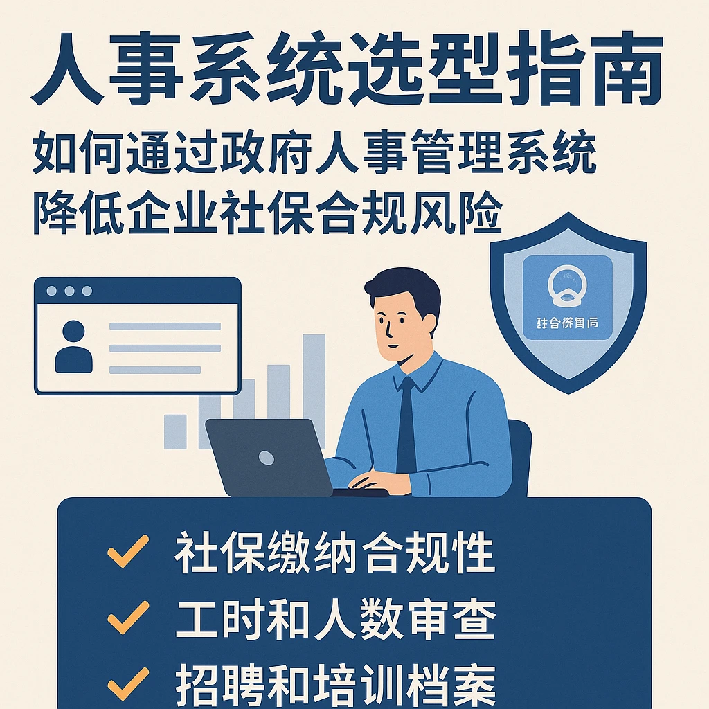 人事系统选型指南：如何通过政府人事管理系统降低企业社保合规风险