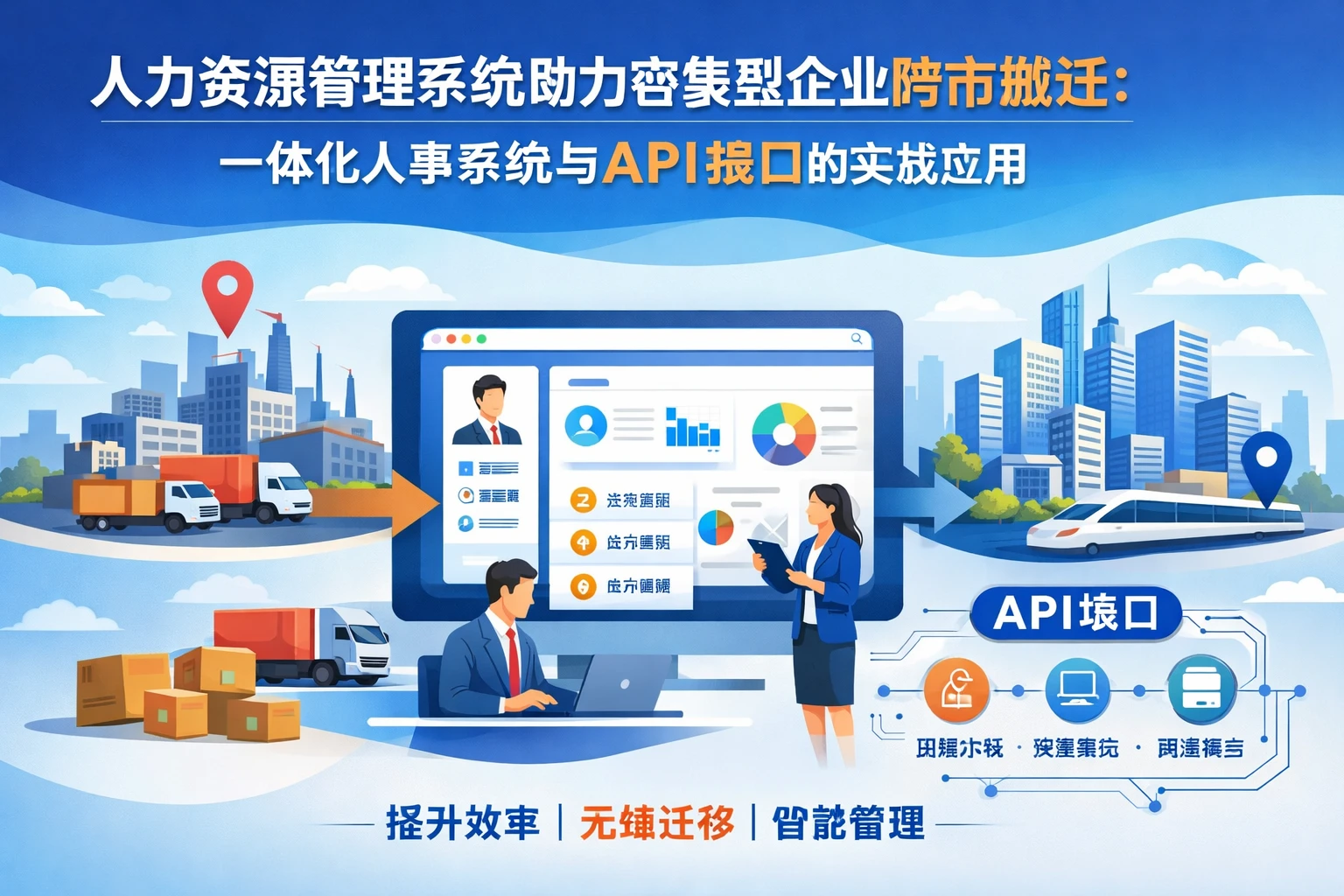 人力资源管理系统助力密集型企业跨市搬迁:一体化人事系统与API接口的实战应用