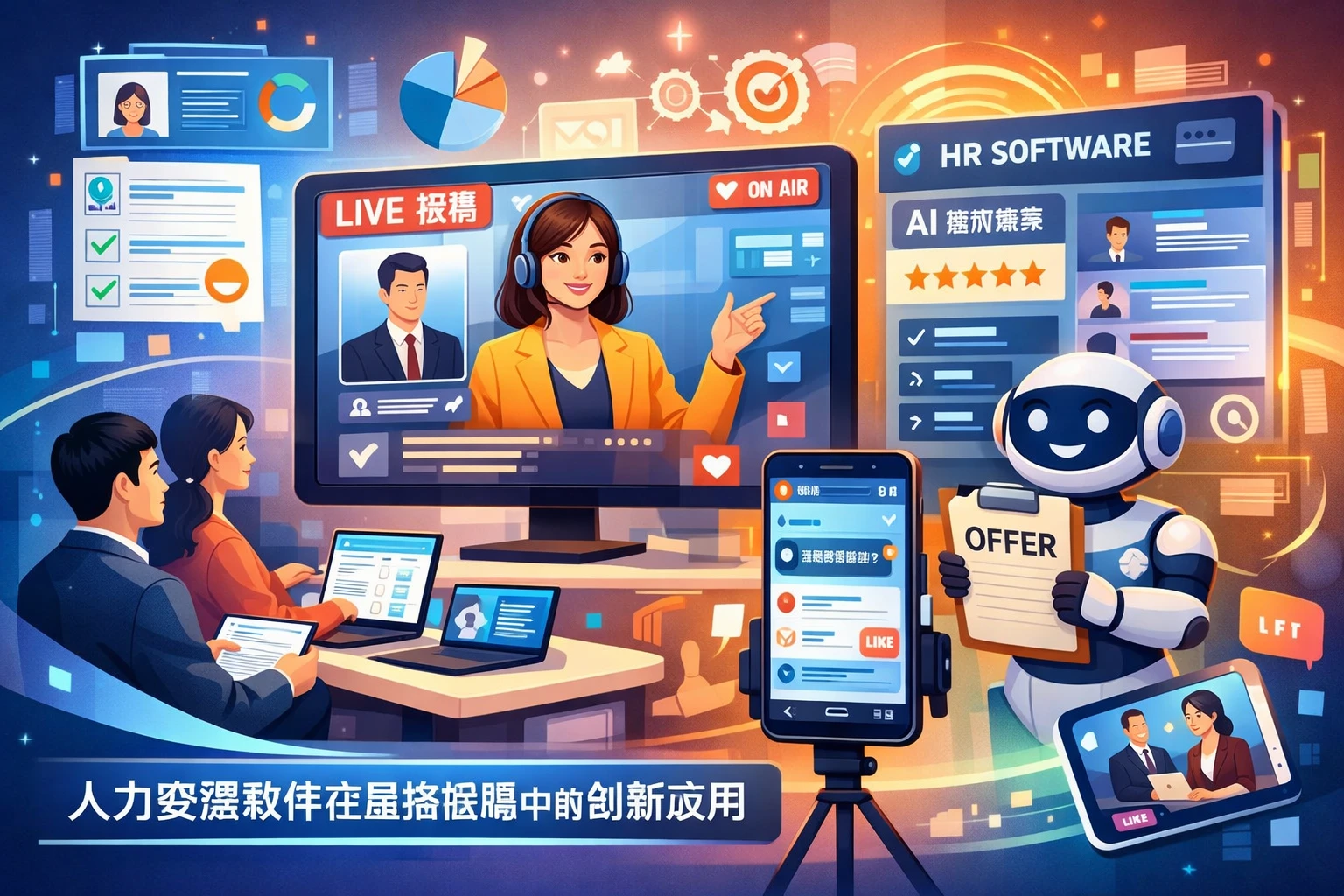 人力资源软件在直播招聘中的创新应用