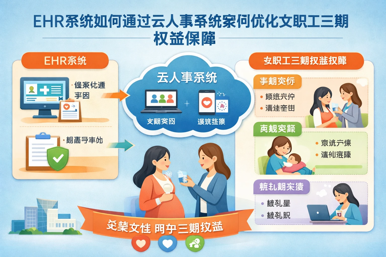 EHR系统如何通过云人事系统案例优化女职工三期权益保障