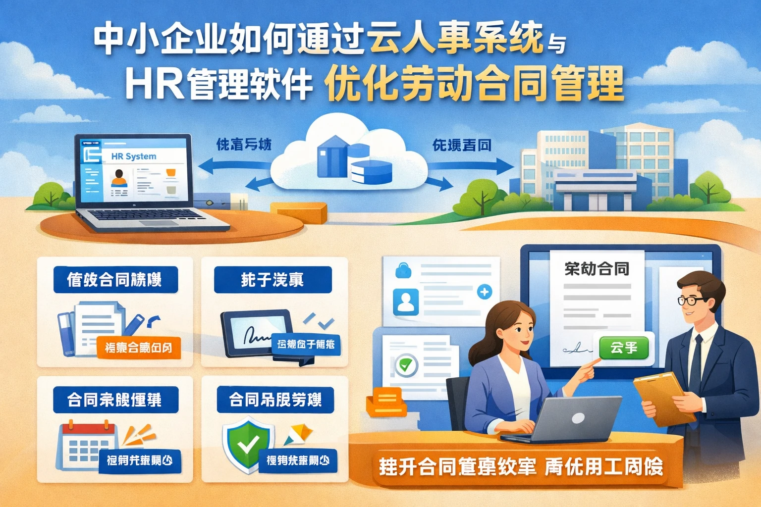 中小企业如何通过云人事系统与HR管理软件优化劳动合同管理