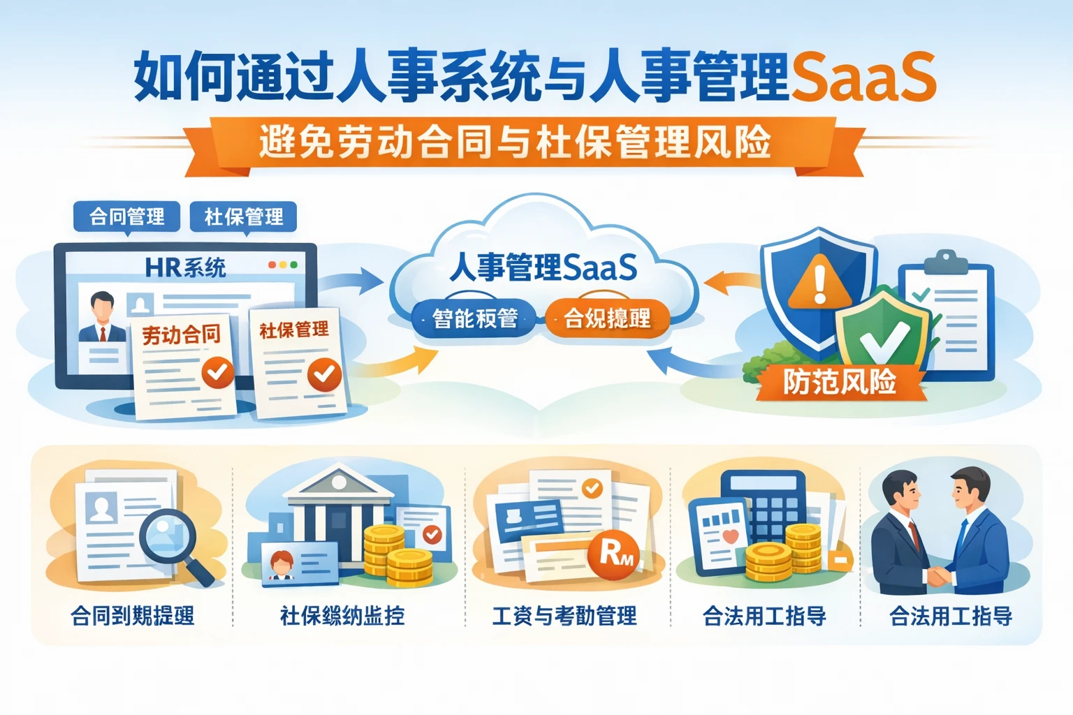 如何通过人事系统与人事管理SaaS避免劳动合同与社保管理风险