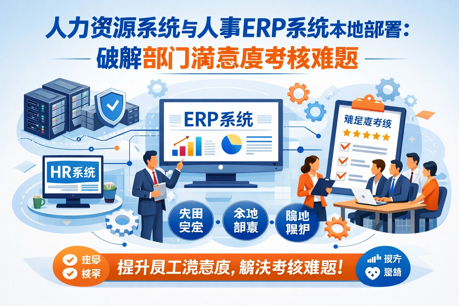 人力资源系统与人事ERP系统本地部署：破解部门满意度考核难题
