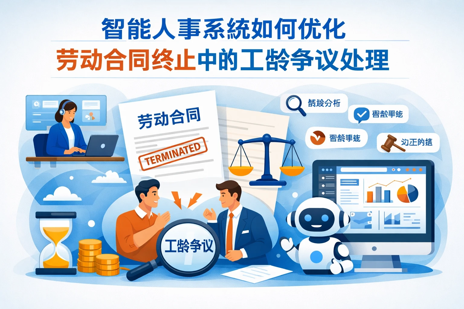 智能人事系统如何优化劳动合同终止中的工龄争议处理