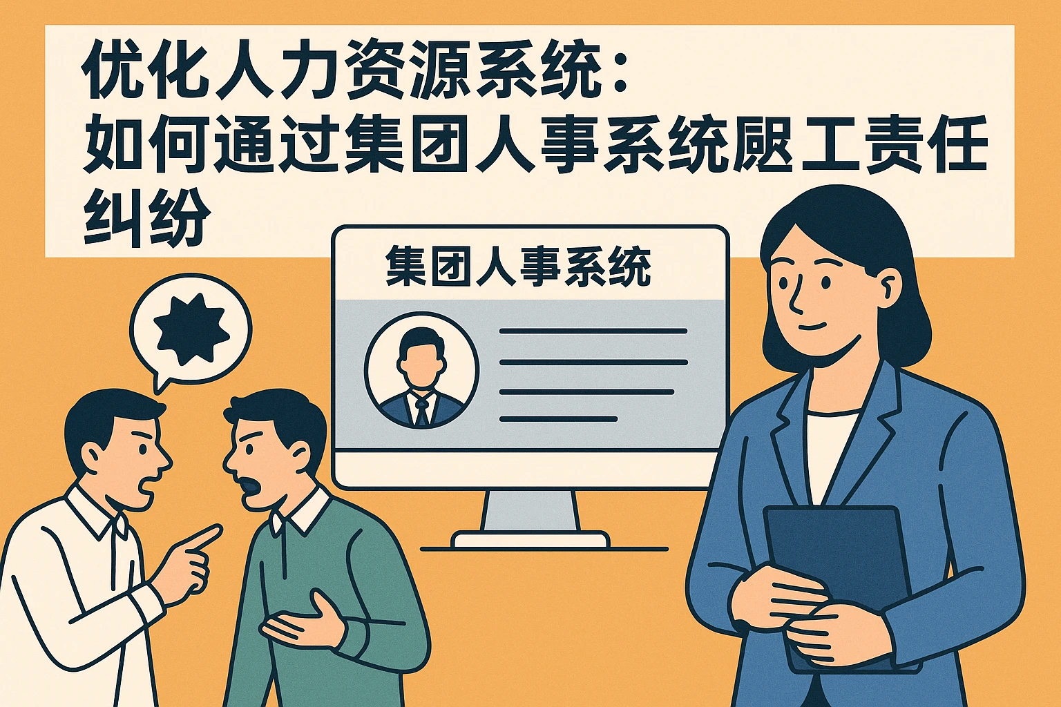 优化人力资源系统:如何通过集团人事系统解决员工责任纠纷