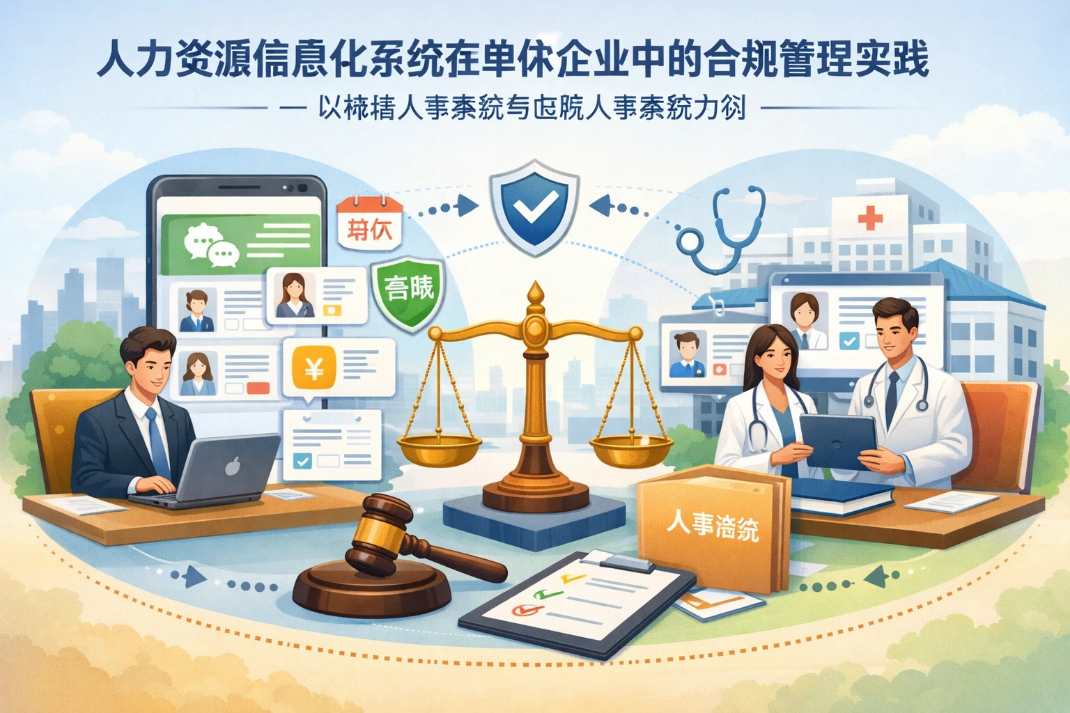 人力资源信息化系统在单休制企业中的合规管理实践——以微信人事系统与医院人事系统为例