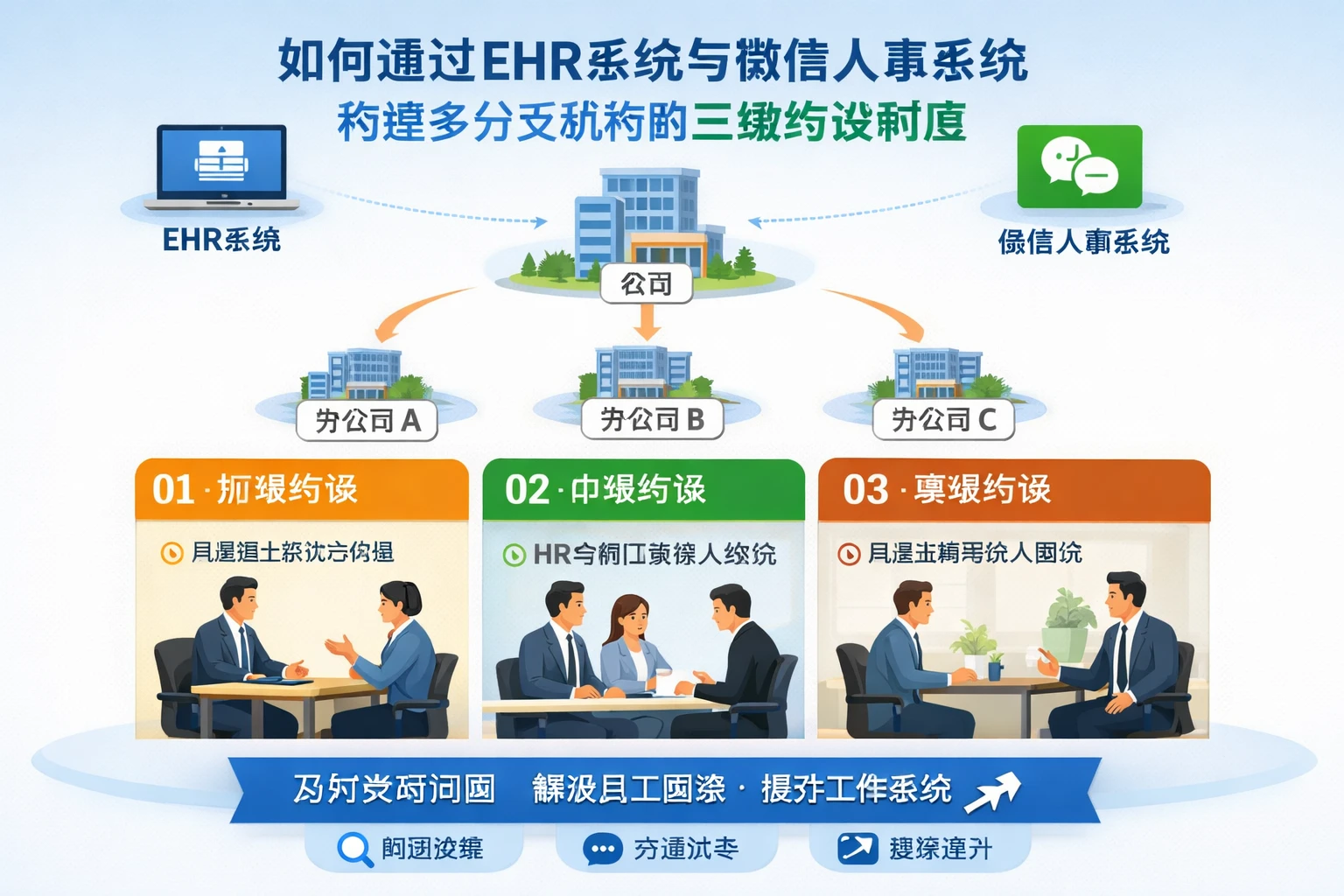如何通过EHR系统与微信人事系统构建多分支机构的三级约谈制度