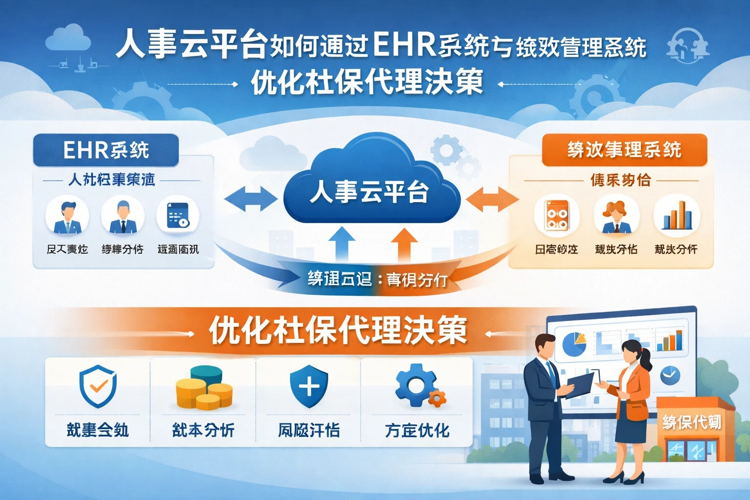 人事云平台如何通过EHR系统与绩效管理系统优化社保代理决策