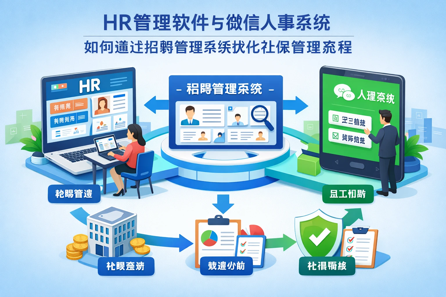 HR管理软件与微信人事系统如何通过招聘管理系统优化社保管理流程
