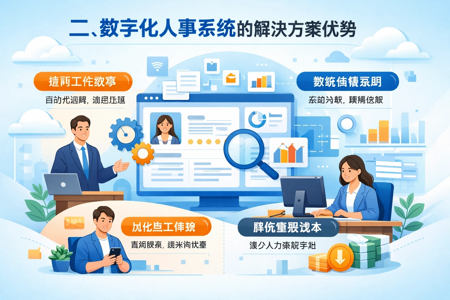 二、数字化人事系统的解决方案优势