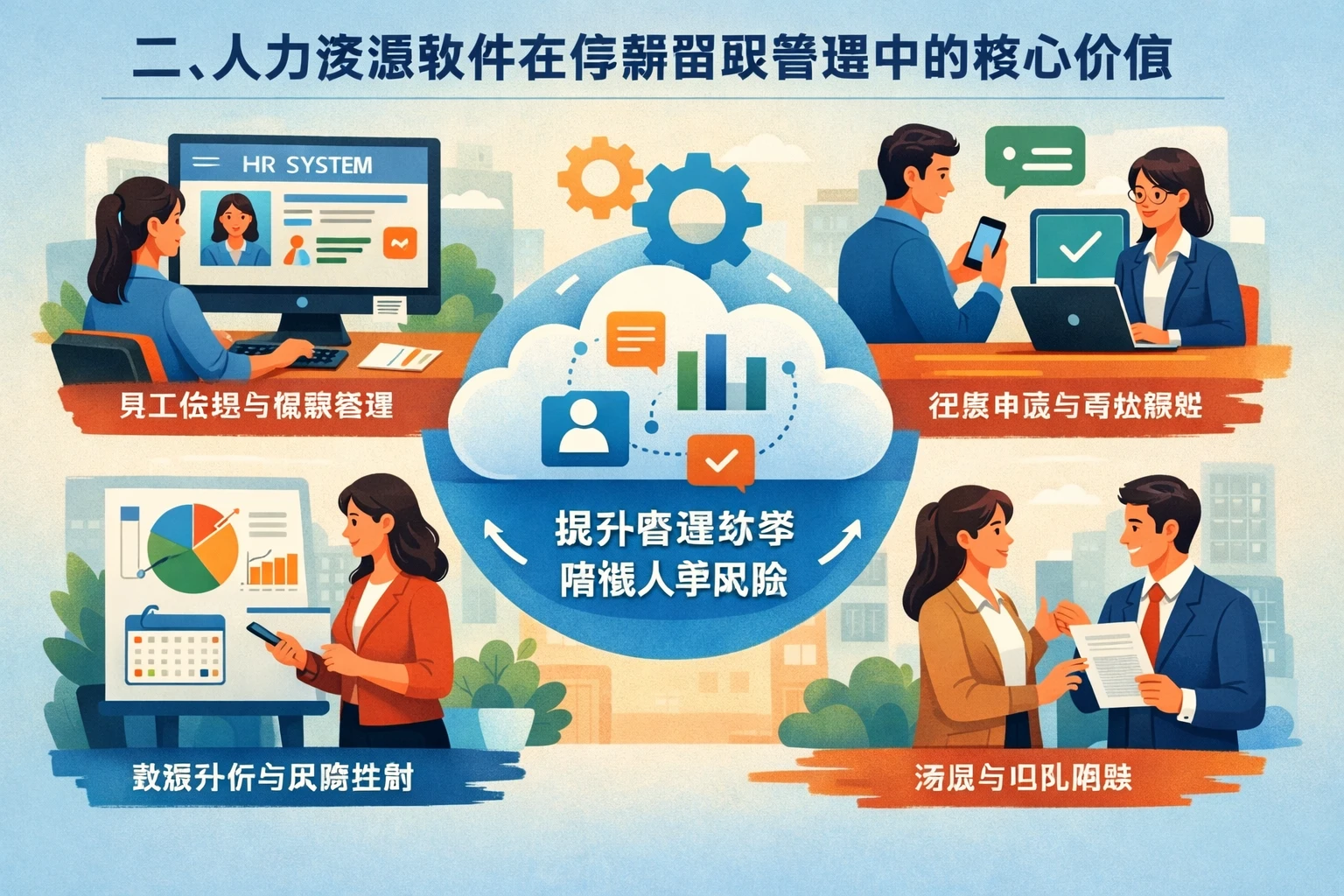 二、人力资源软件在停薪留职管理中的核心价值