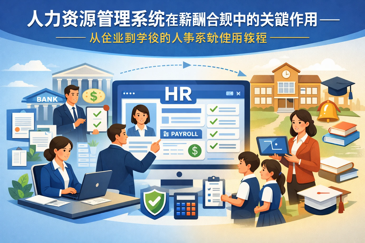 人力资源管理系统在薪酬合规中的关键作用——从企业到学校的人事系统使用教程