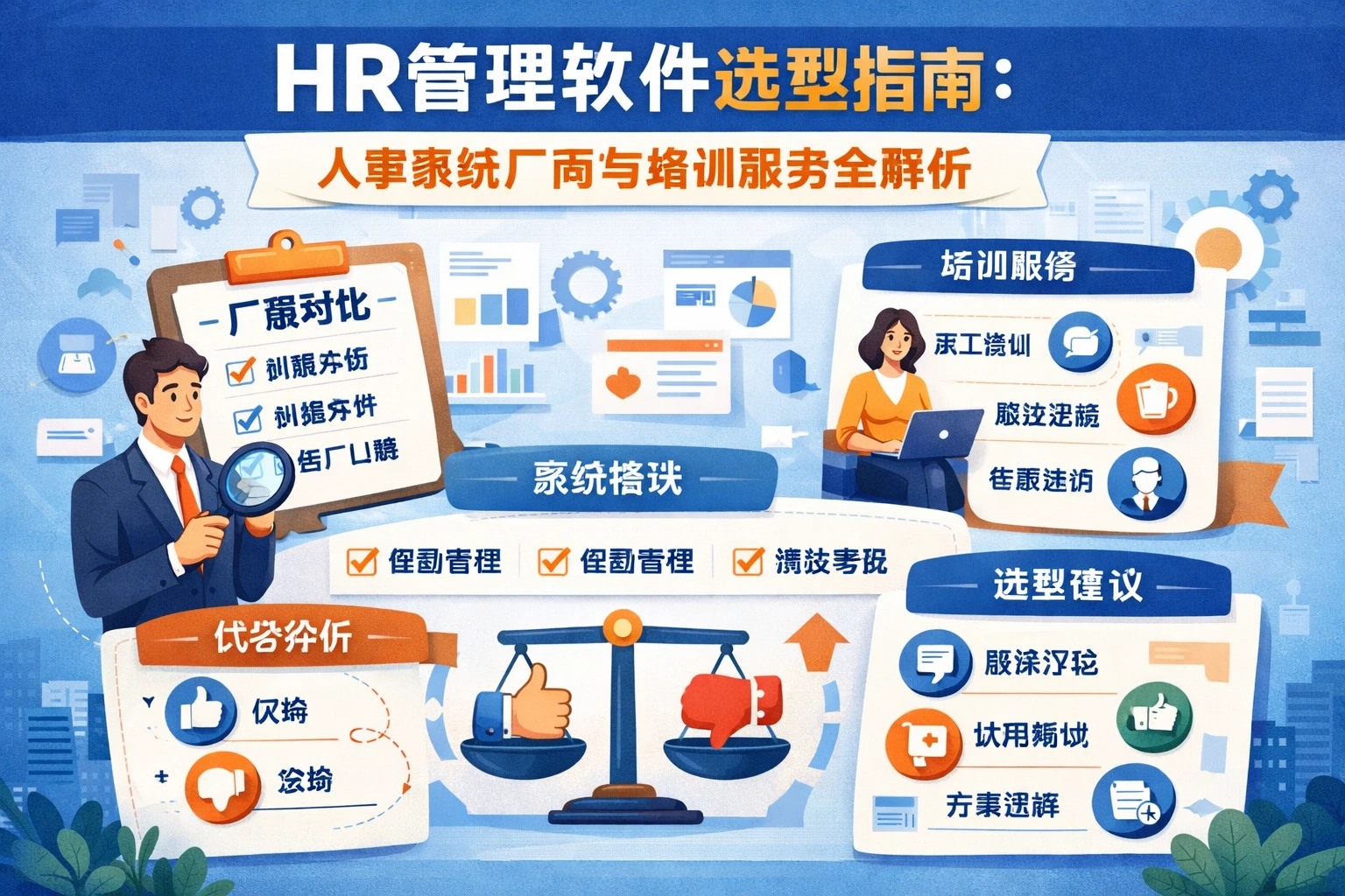 HR管理软件选型指南：人事系统厂商与培训服务全解析