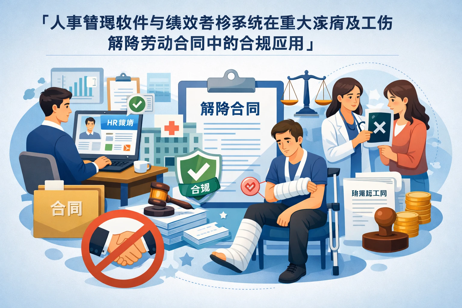 人事管理软件与绩效考核系统在重大疾病及工伤解除劳动合同中的合规应用
