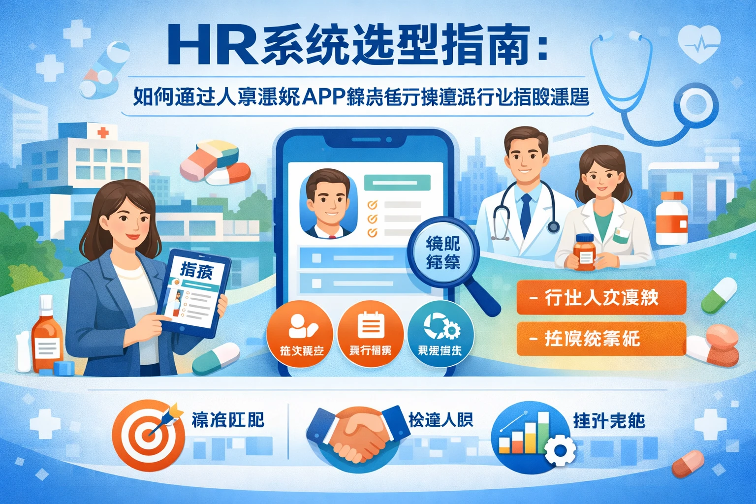 HR系统选型指南：如何通过人事系统APP解决医疗保健品行业招聘难题