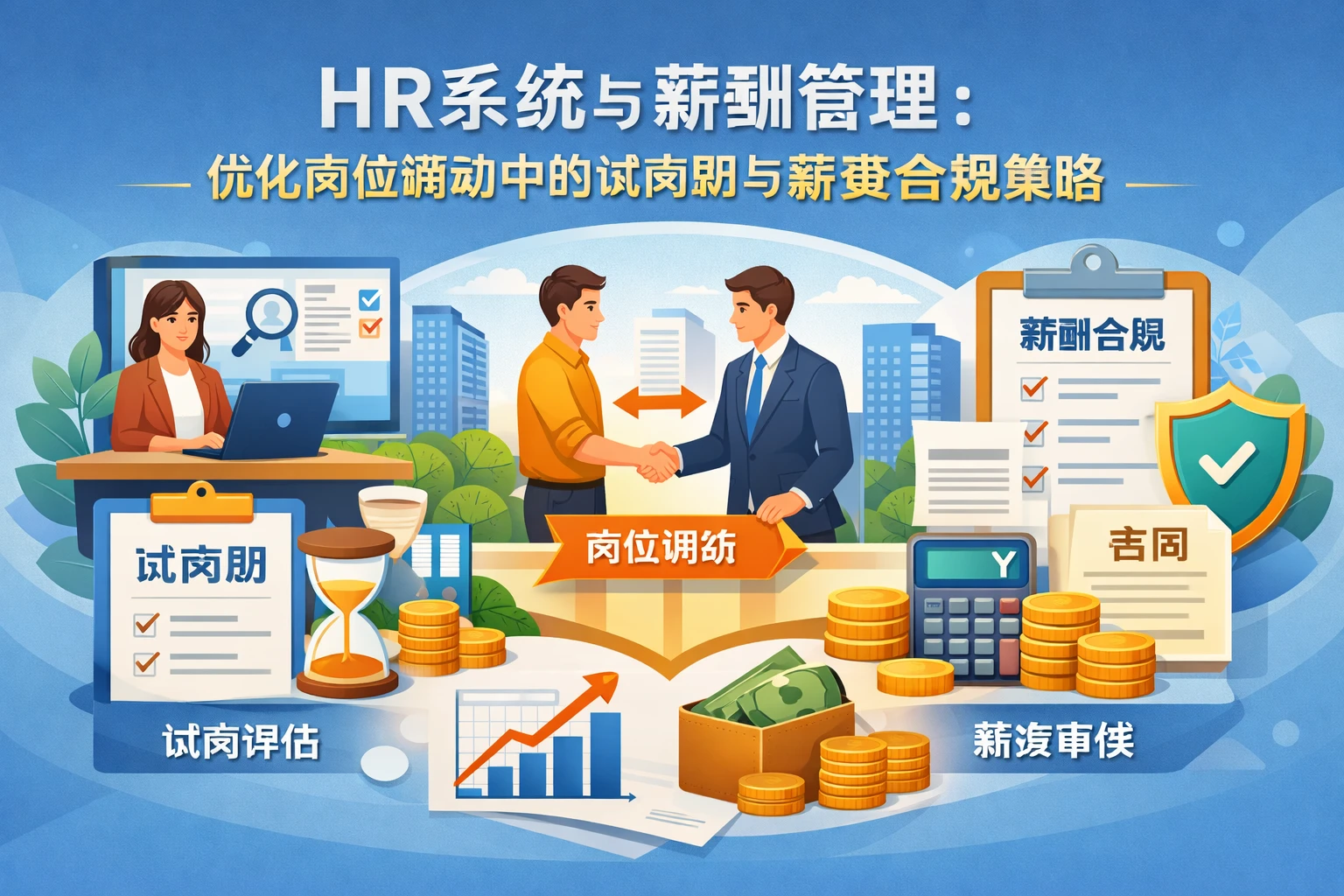 HR系统与薪酬管理:优化岗位调动中的试岗期与薪资合规策略