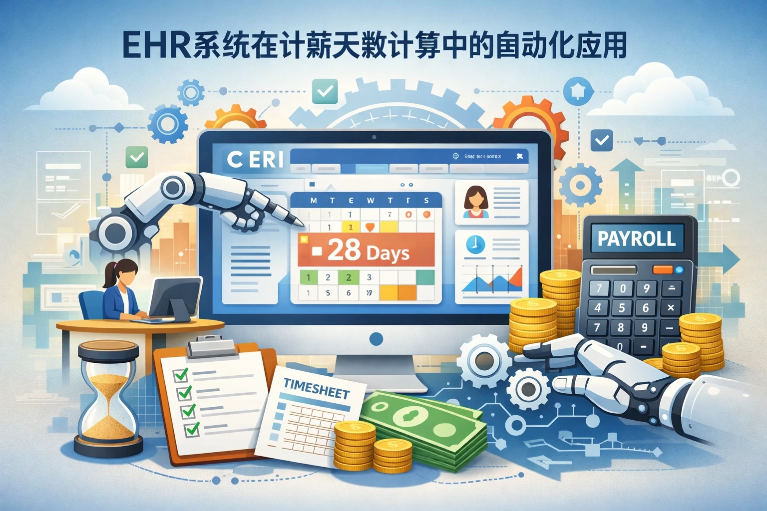 EHR系统在计薪天数计算中的自动化应用