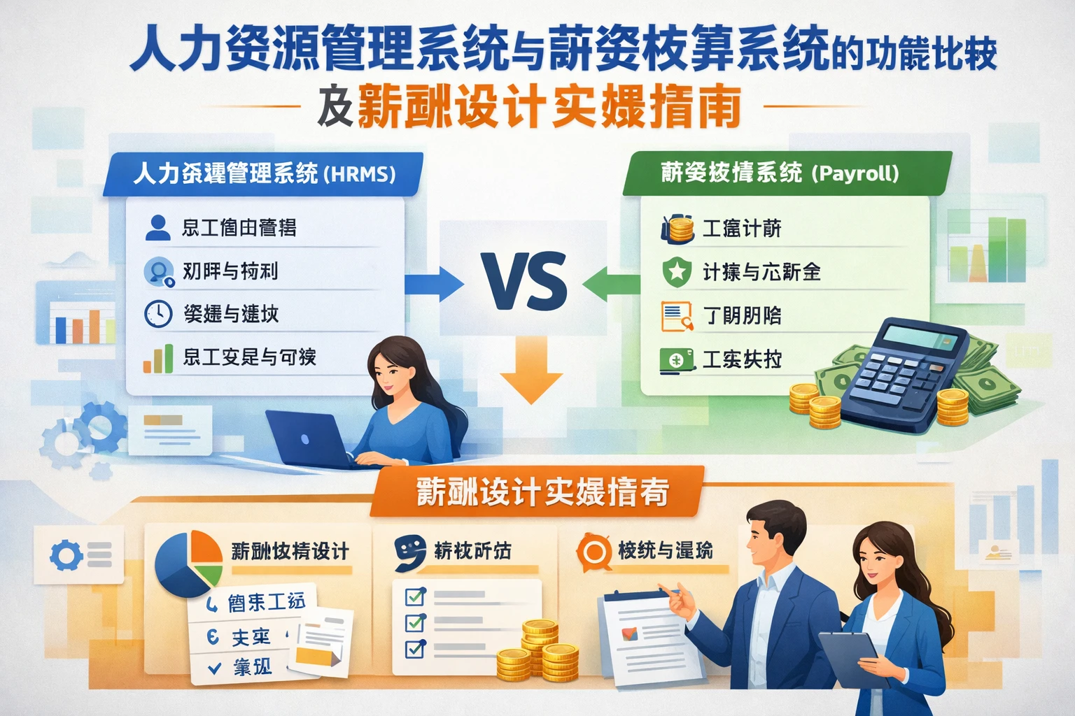 人力资源管理系统与薪资核算系统的功能比较及薪酬设计实操指南