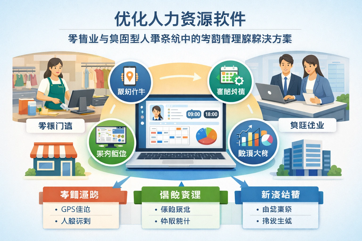 优化人力资源软件：零售业与集团型人事系统中的考勤管理解决方案