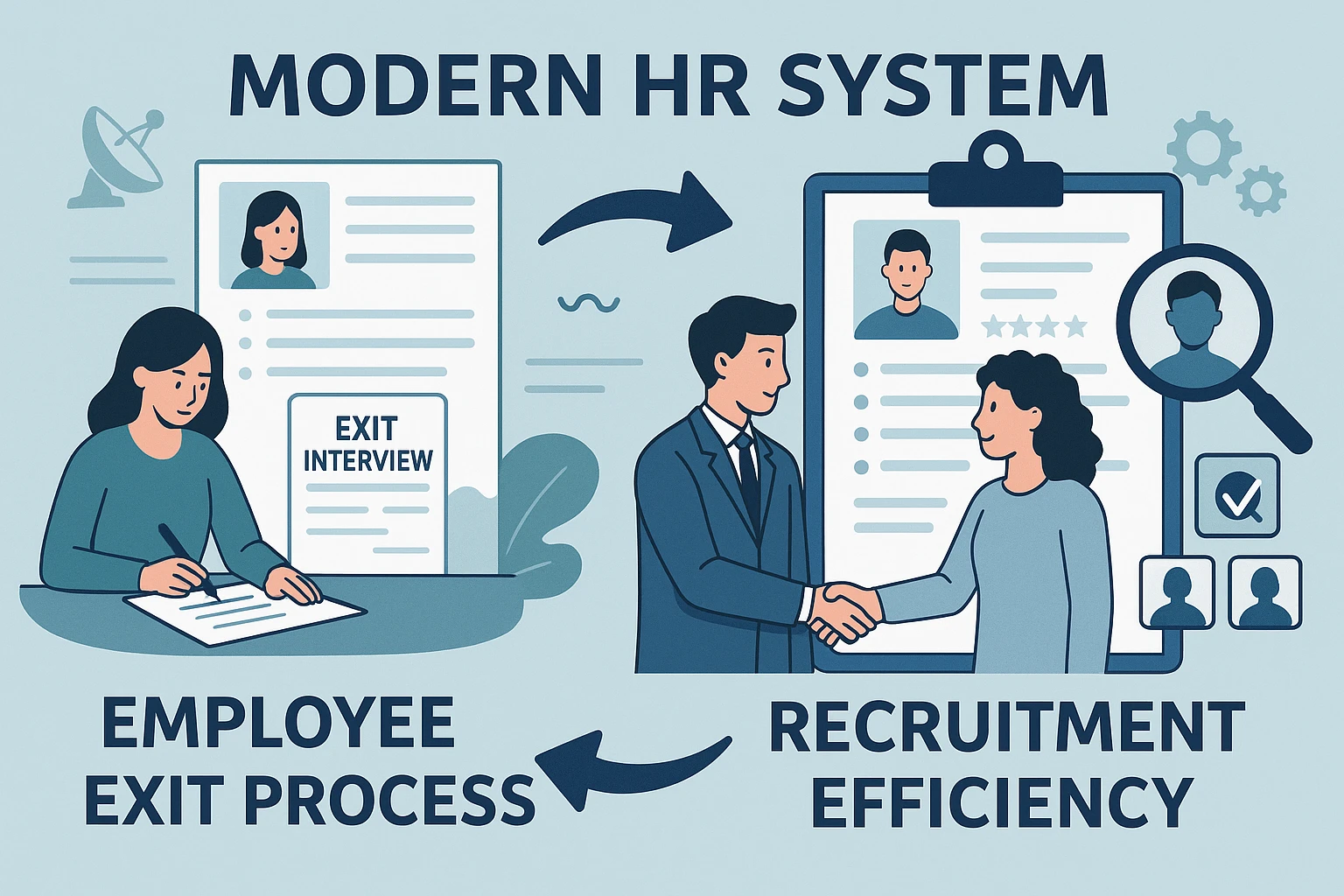 现代人力资源管理系统如何优化员工离职流程与招聘效率