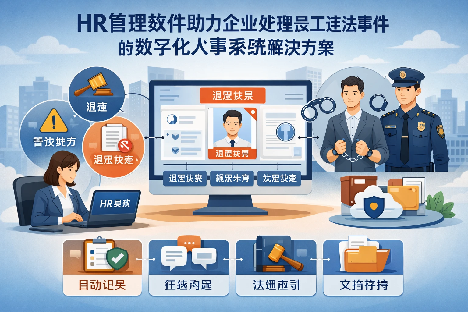 HR管理软件如何助力企业处理员工违法事件的数字化人事系统解决方案