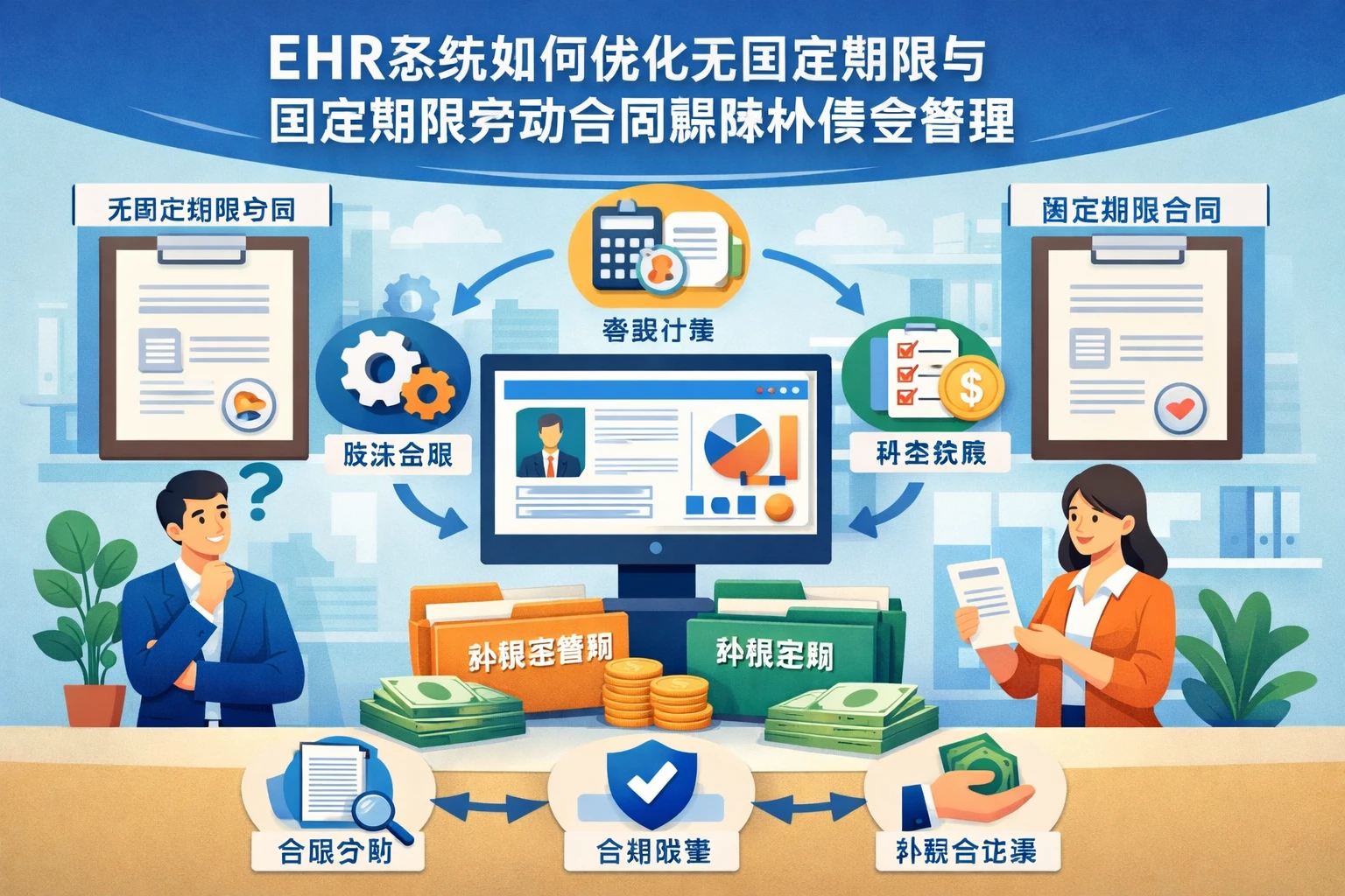 EHR系统如何优化无固定期限与固定期限劳动合同解除补偿金管理