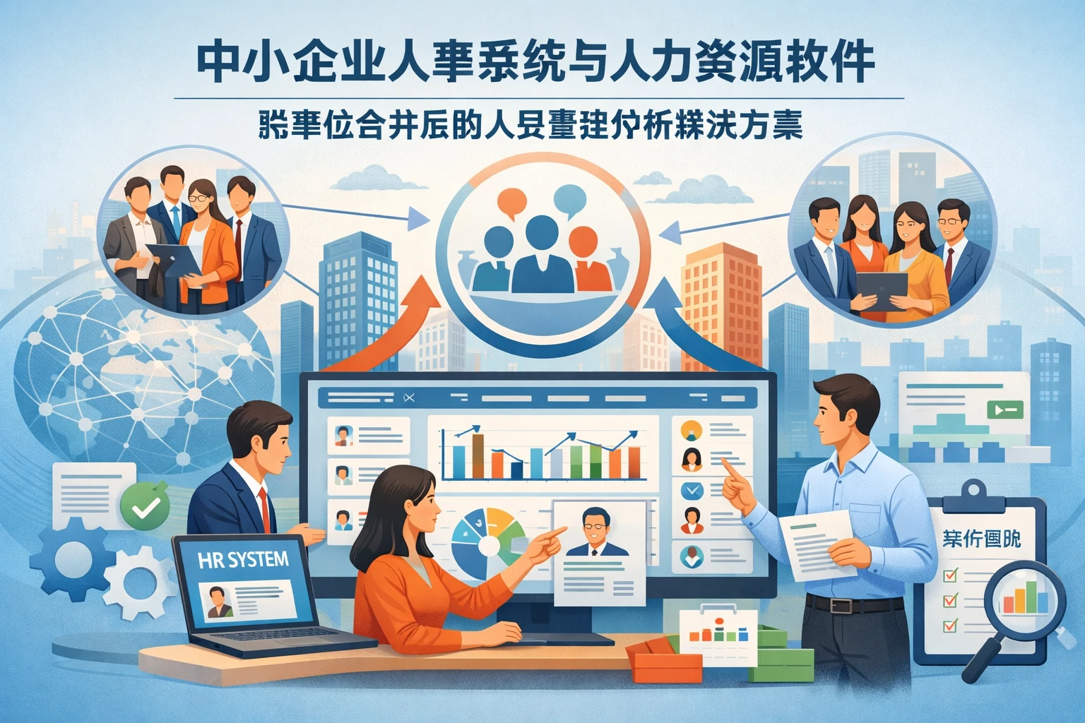 中小企业人事系统与人力资源软件：跨单位合并后的人员管理分析解决方案